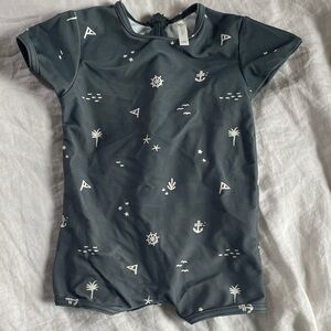 Rylee + Cru Navy One Piece Swimsuit